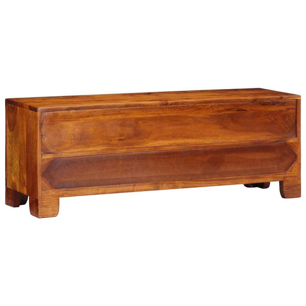 Tv Cabinet Multicolour 110X30X40 Solid Wood Acacia