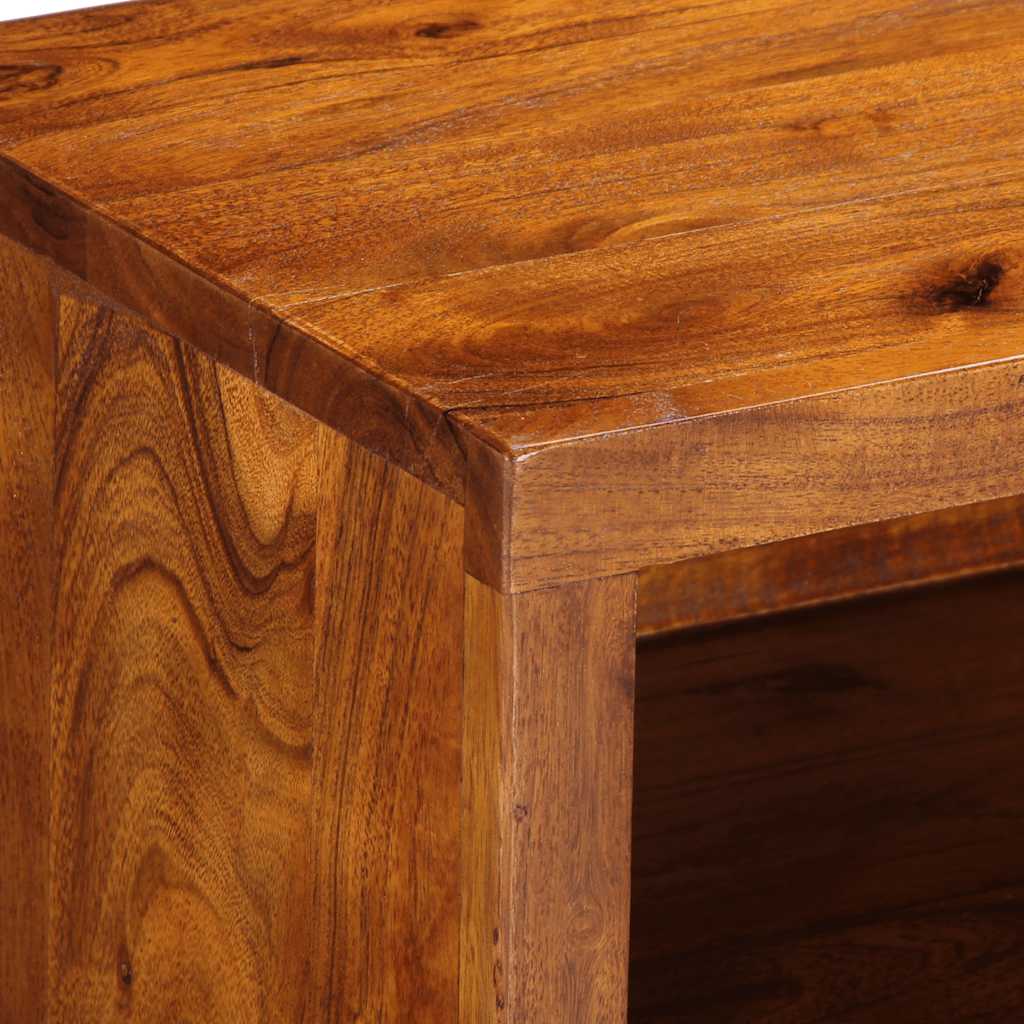 Tv Cabinet Multicolour 110X30X40 Solid Wood Acacia