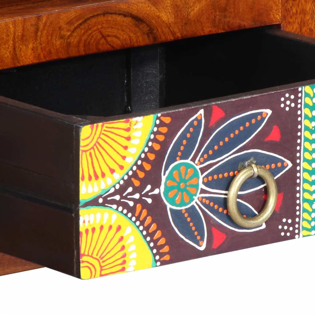 Wall-Mounted Tv Cabinet Multicolour 90X30X30 Solid Wood Acacia