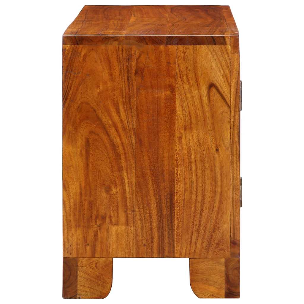 Tv Cabinet Multicolour 90X30X45 Solid Wood Acacia