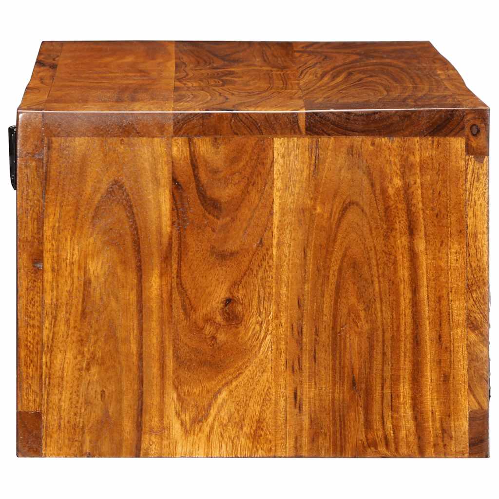 Wall-Mounted Tv Cabinet Multicolour 100X30X22 Solid Wood Acacia