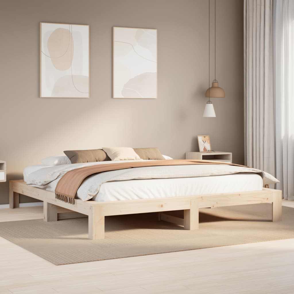 Bed Frame Without Mattress Small Single Solid Wood Pine