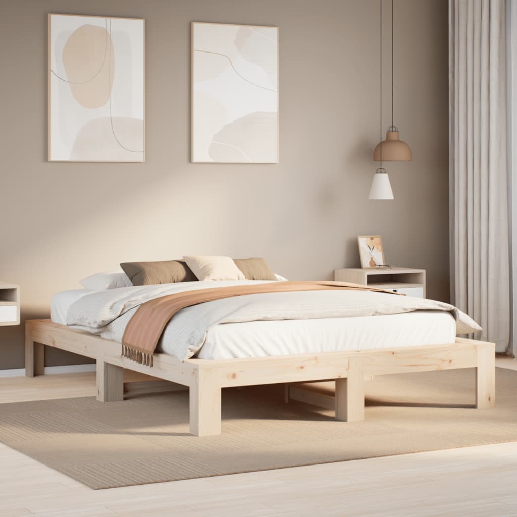 Bed Frame Without Mattress Small Single Solid Wood Pine
