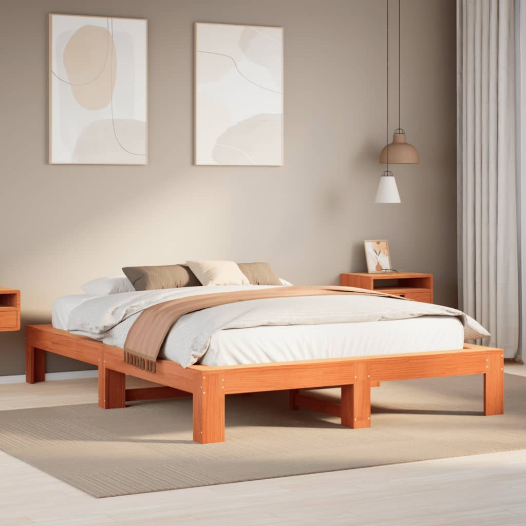 Bed Frame Without Mattress Small Single Solid Wood Pine