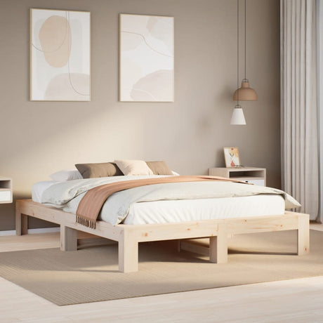 Bed Frame Without Mattress Small Single Solid Wood Pine