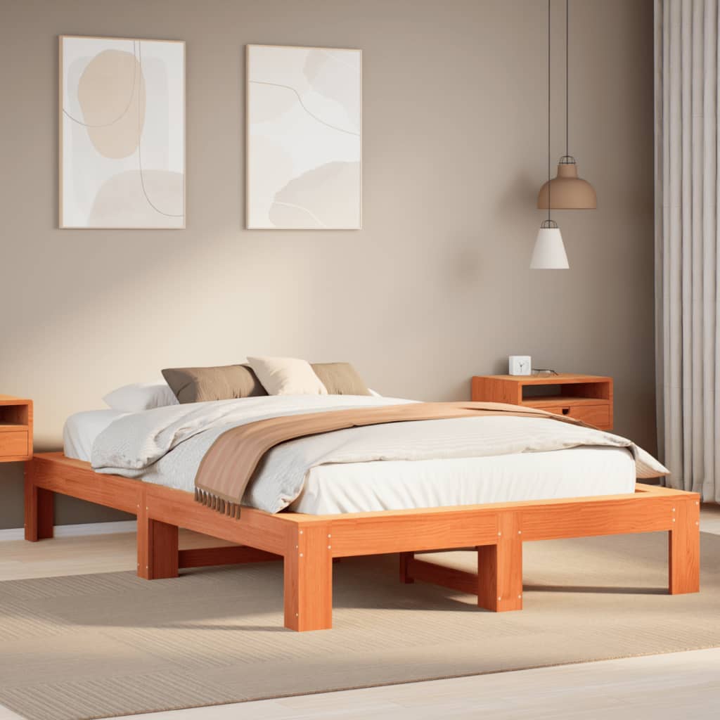 Bed Frame Without Mattress Small Single Solid Wood Pine