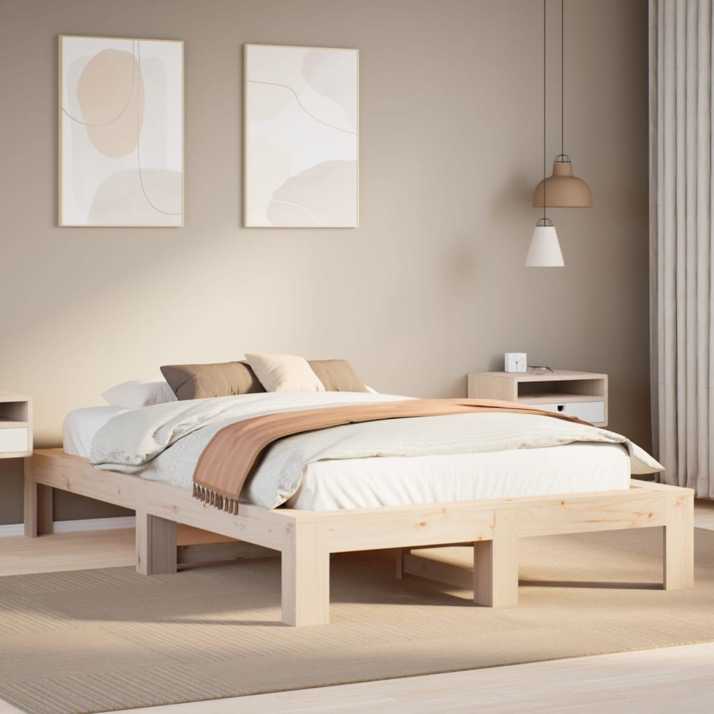 Bed Frame Without Mattress Small Single Solid Wood Pine