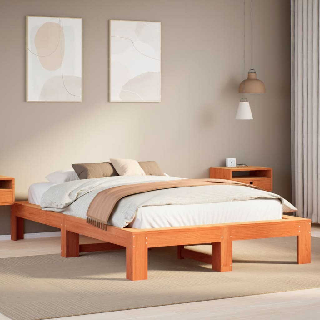 Bed Frame Without Mattress Small Single Solid Wood Pine