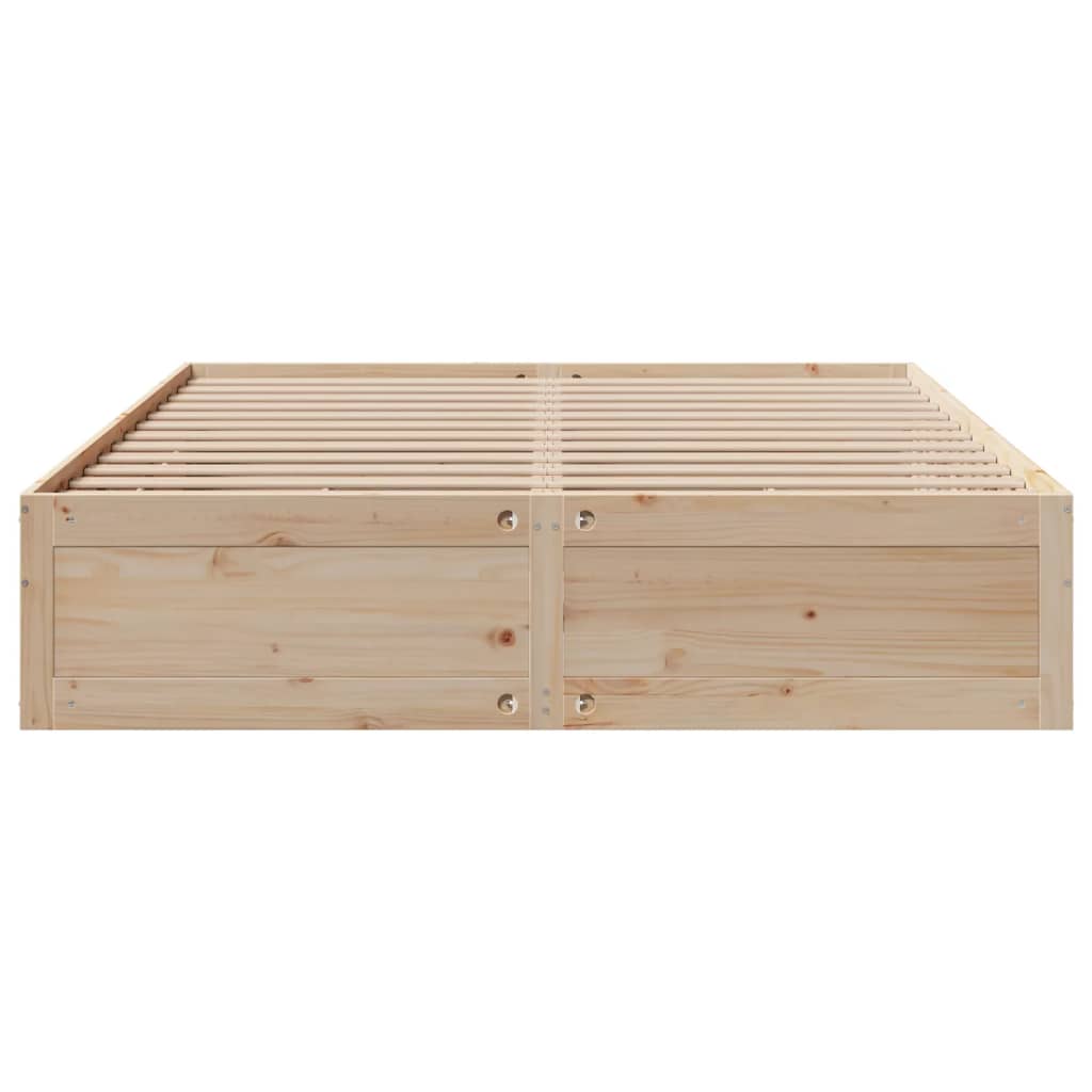 Bed Frame Without Mattress With Drawers Super King Solid Wood Pine