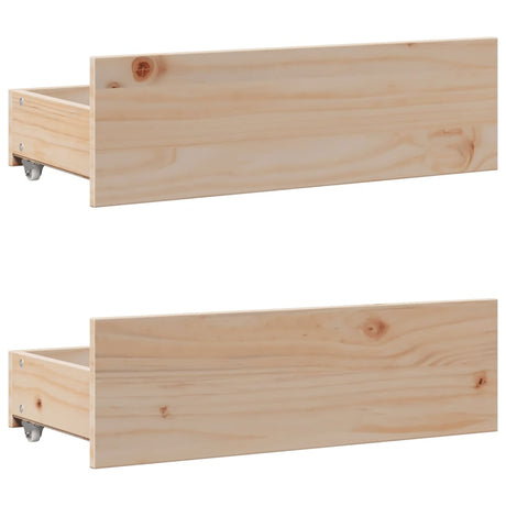 Bed Frame Without Mattress With Drawers Super King Solid Wood Pine