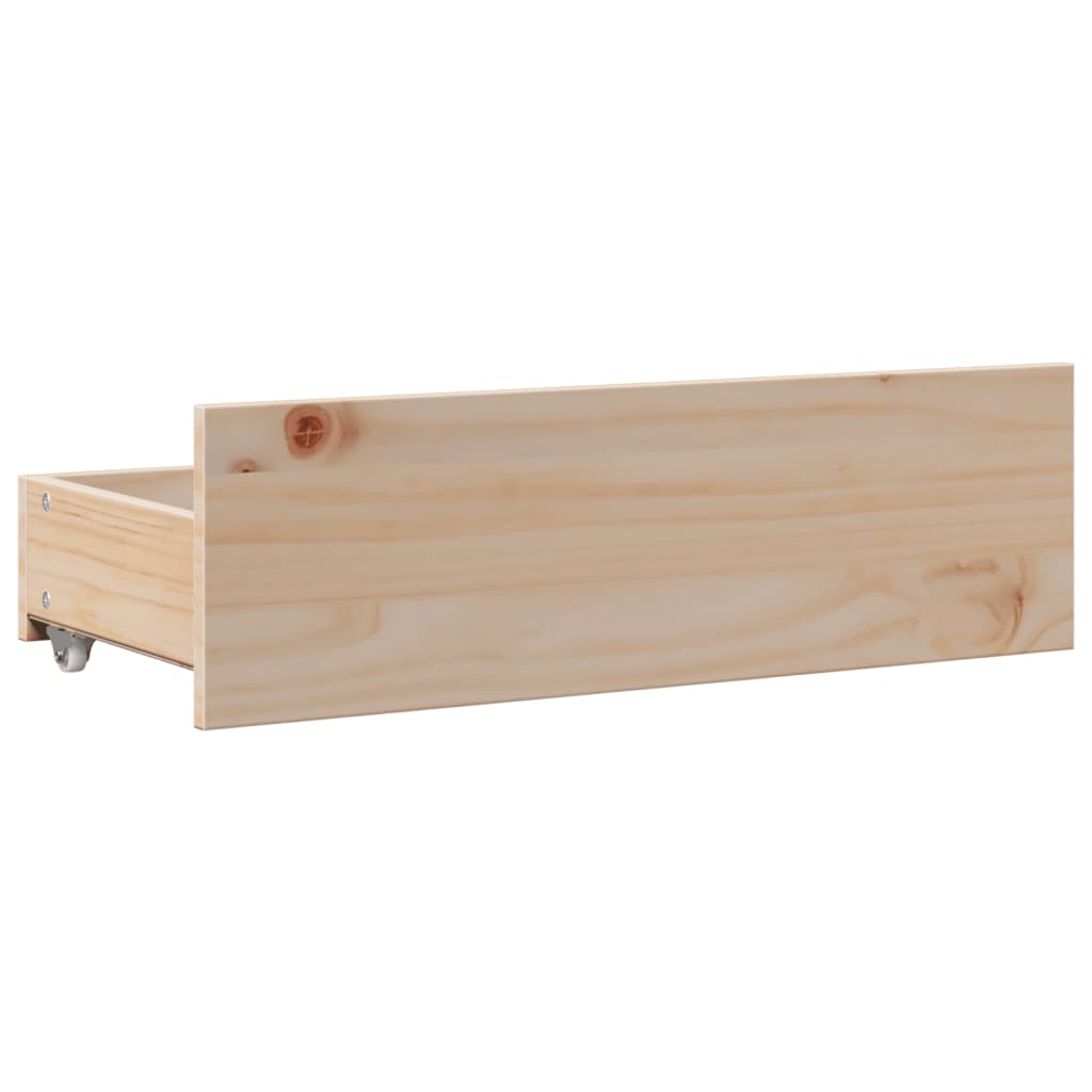 Bed Frame Without Mattress With Drawers Super King Solid Wood Pine