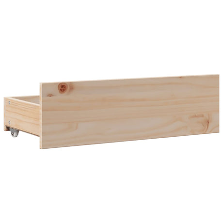 Bed Frame Without Mattress With Drawers Super King Solid Wood Pine