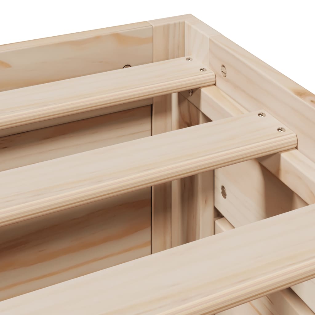 Bed Frame Without Mattress With Drawers Super King Solid Wood Pine