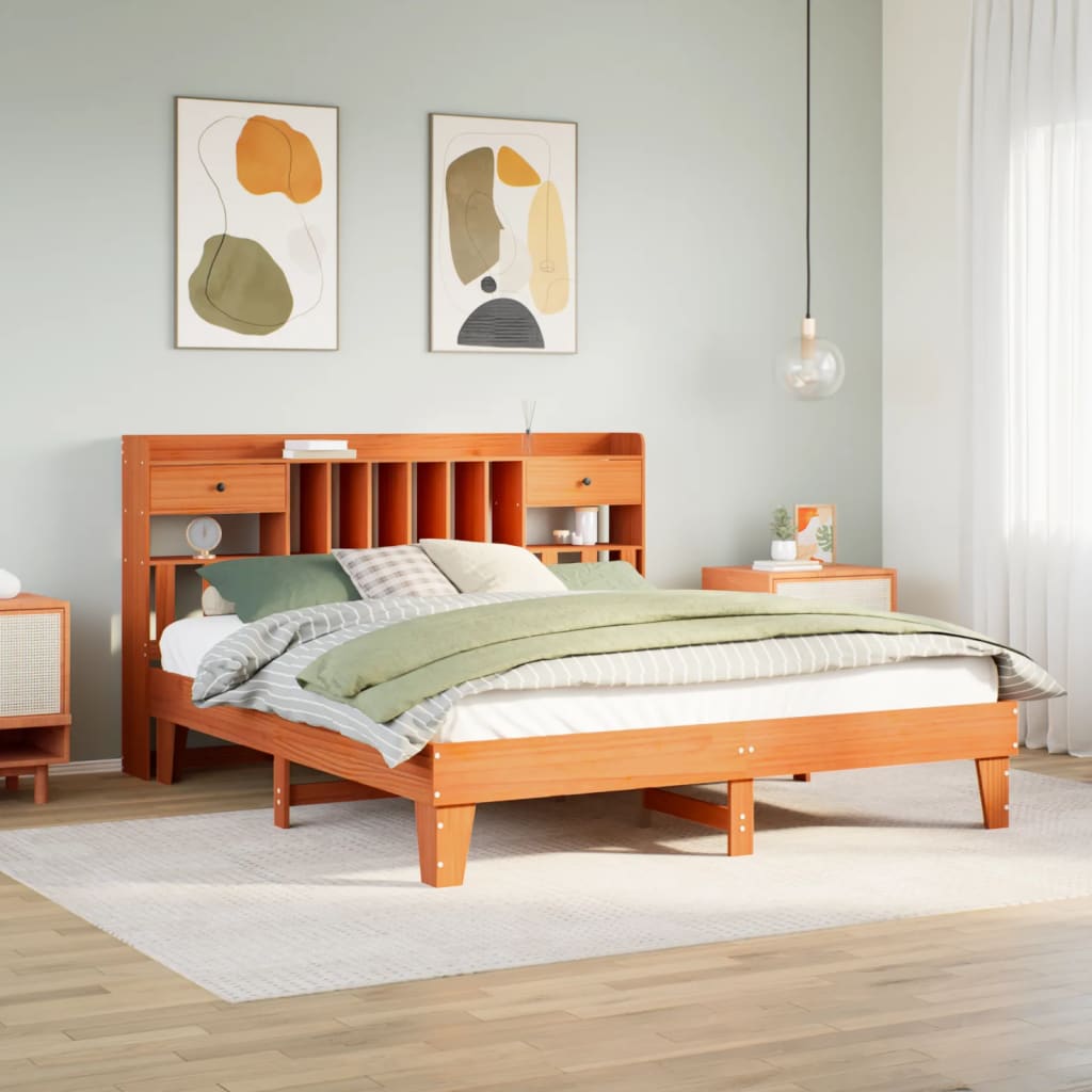 Bed Frame Without Mattress Small Single Solid Wood Pine