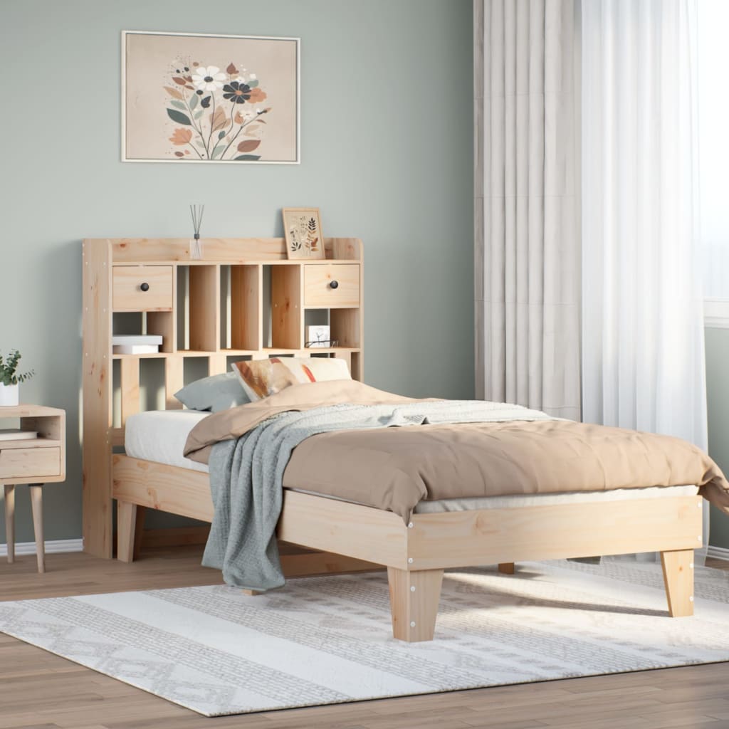 Bed Frame Without Mattress Small Single Solid Wood Pine