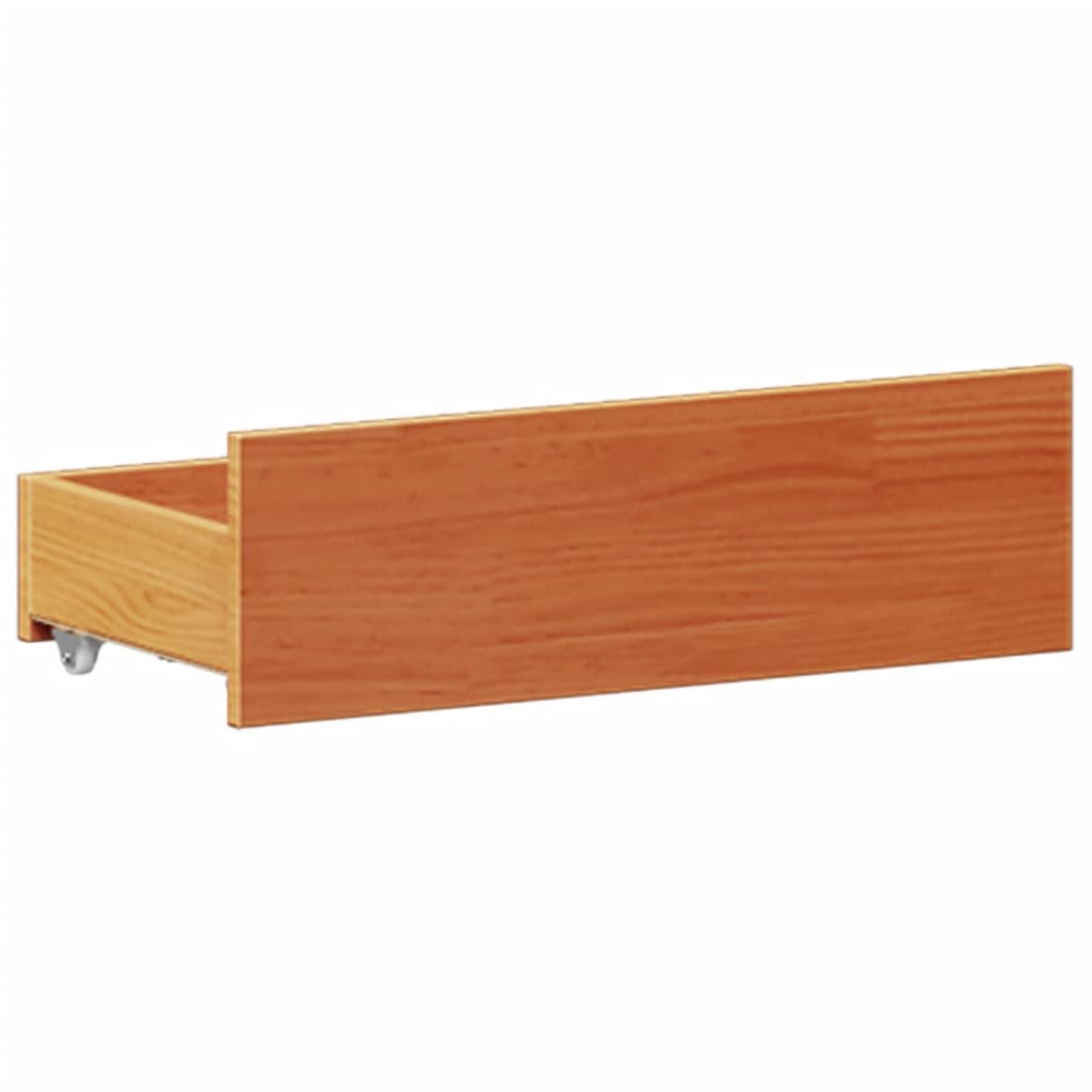 Bookcase Bed Without Mattress Solid Wood Pine