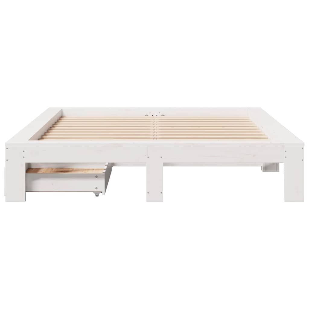 Bed Frame Without Mattress King Size Solid Wood Pine
