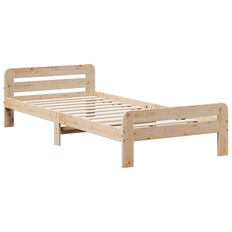 Bed Frame Without Mattress Solid Wood Pine