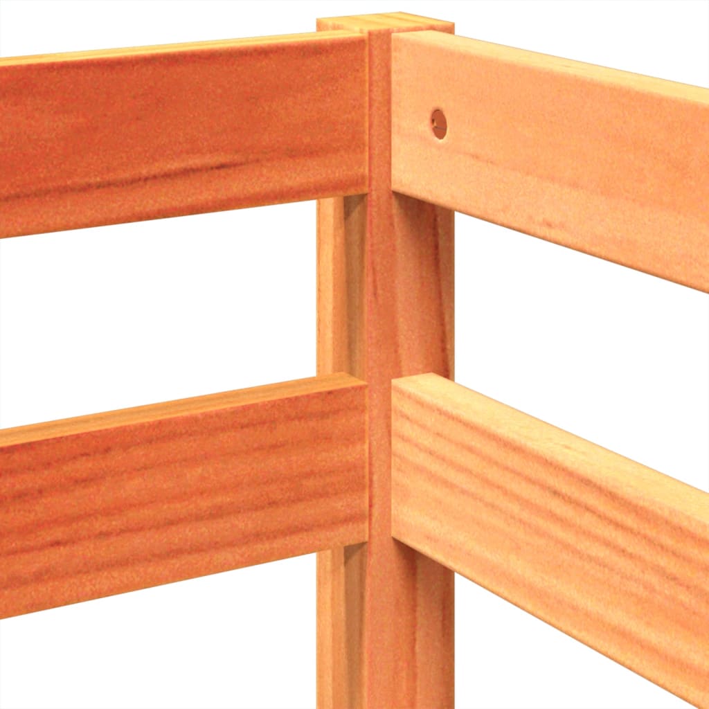 Kids' Loft Bed With Tower Blue Solid Wood Pine