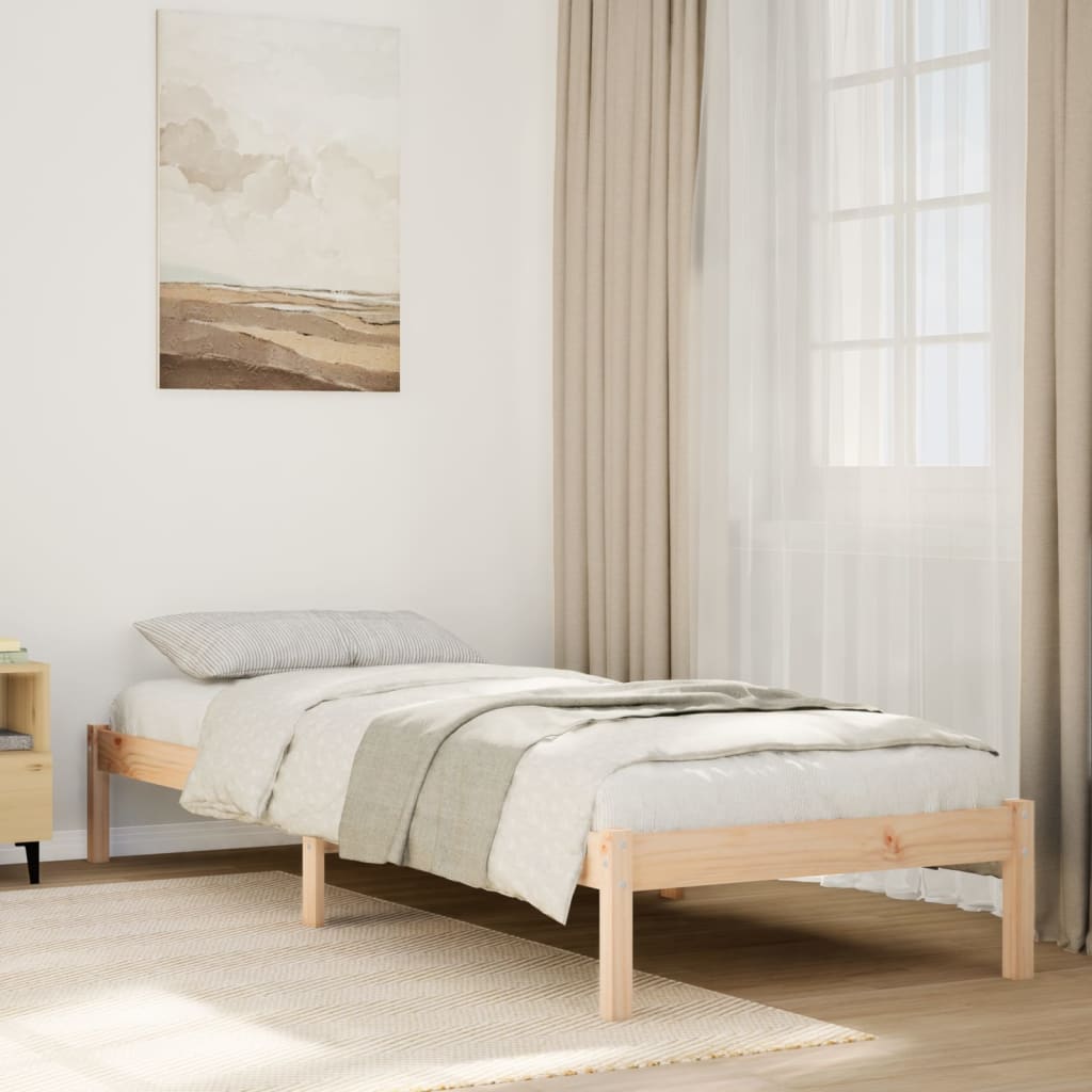 810005 Bed Frame Without Mattress Solid Wood