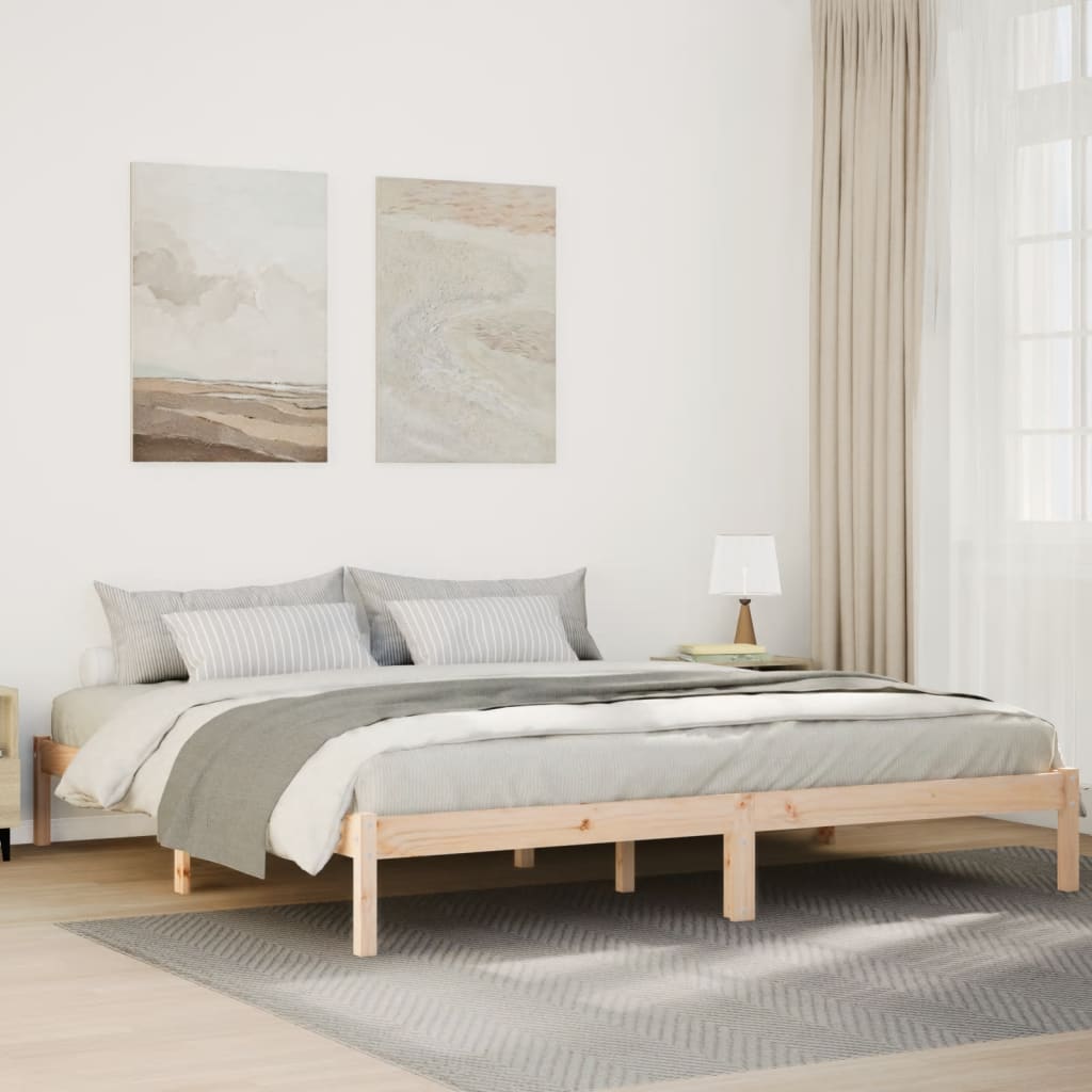 810005 Bed Frame Without Mattress Solid Wood