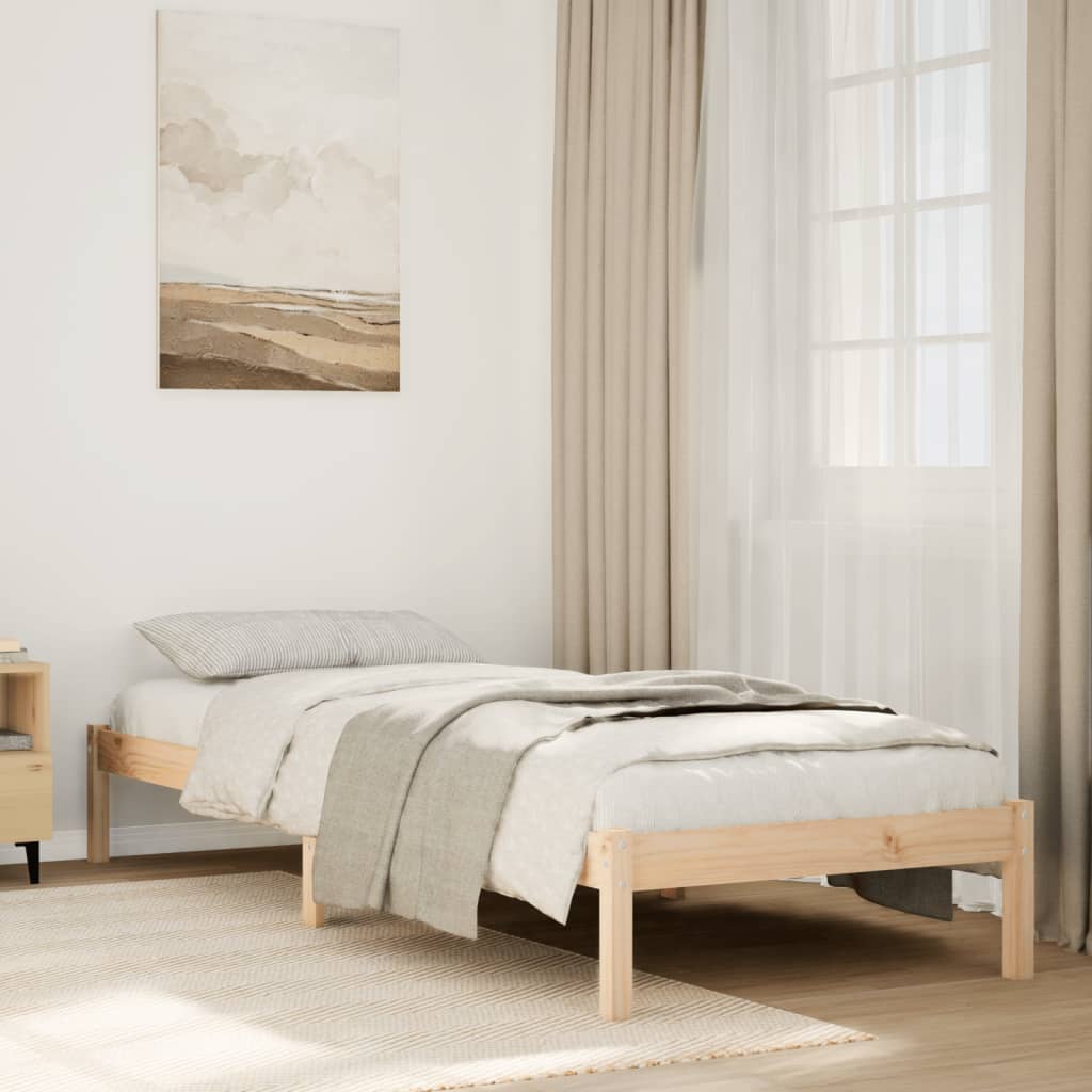 810005 Bed Frame Without Mattress Solid Wood