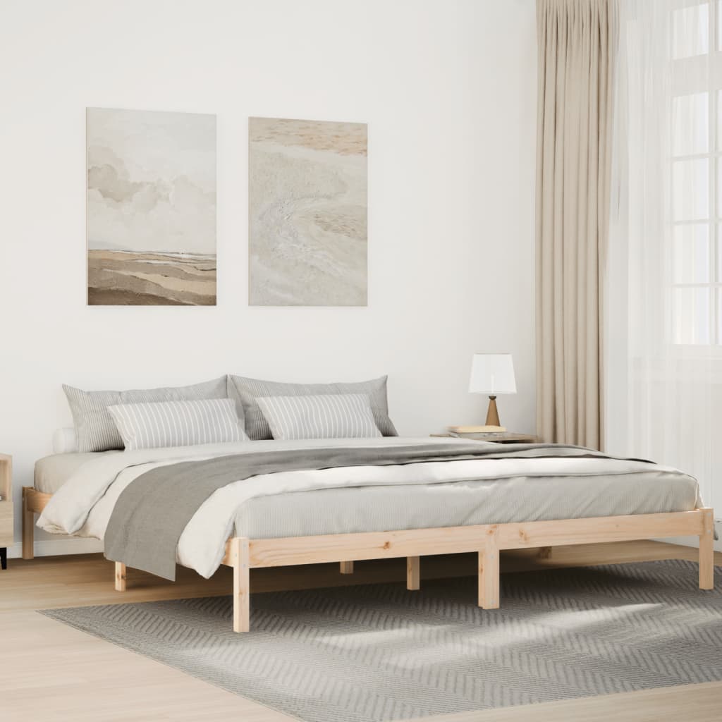 810005 Bed Frame Without Mattress Solid Wood