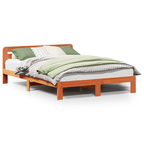 Bed Frame Without Mattress King Size Solid Wood Pine