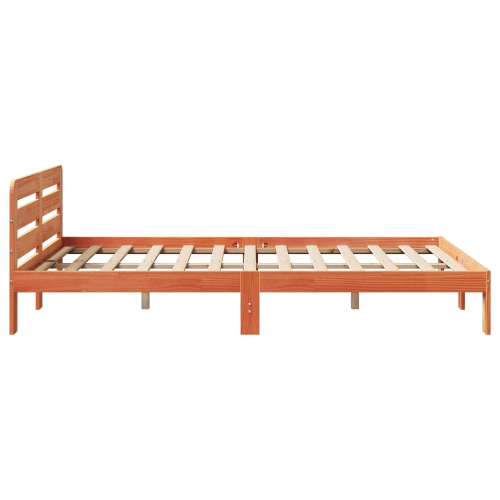 Bed Frame Without Mattress King Size Solid Wood Pine