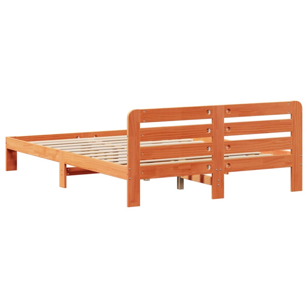 Bed Frame Without Mattress King Size Solid Wood Pine