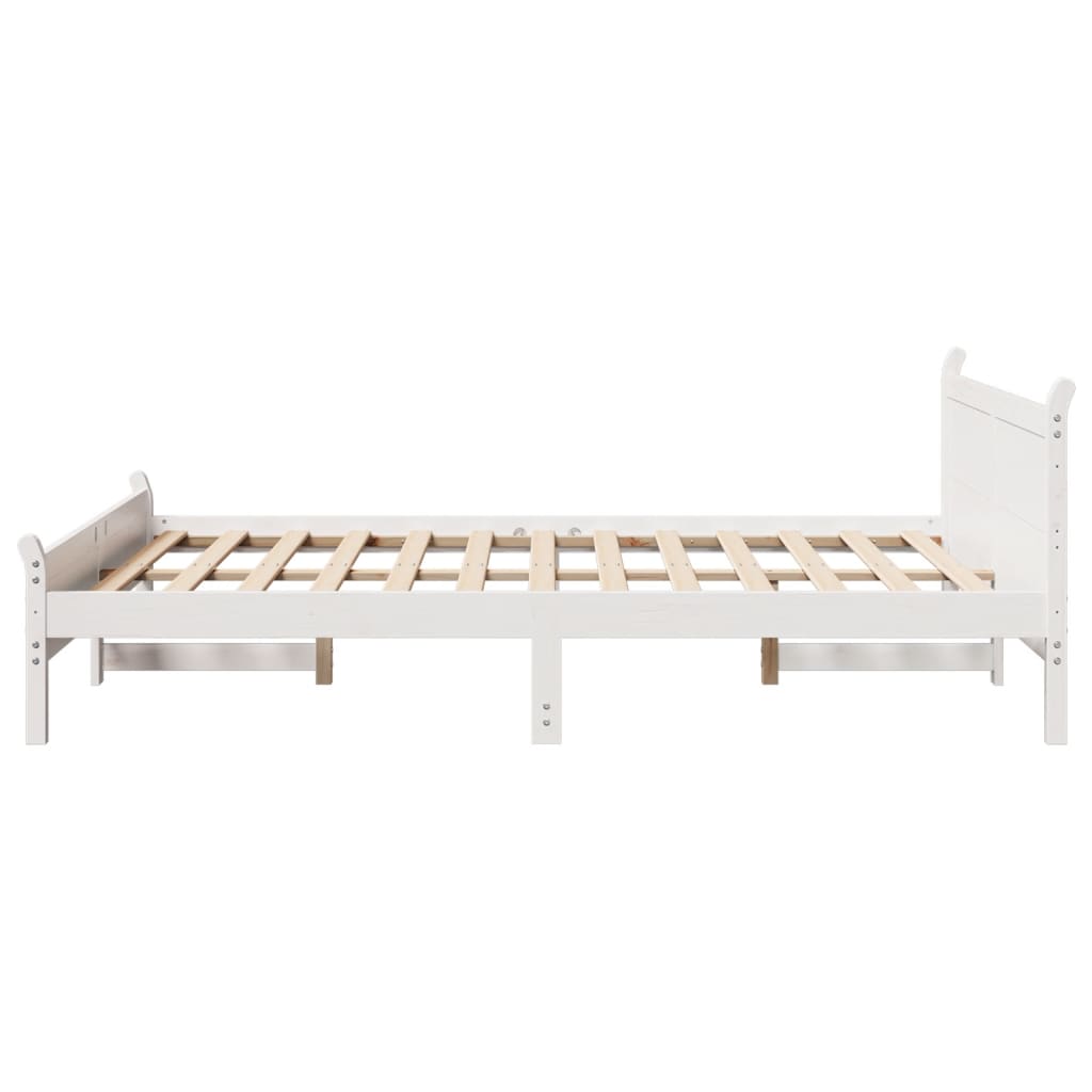 Bed Frame Without Mattress Solid Wood Pine