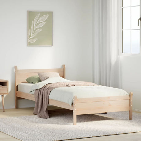 Bed Frame Without Mattress Solid Wood Pine