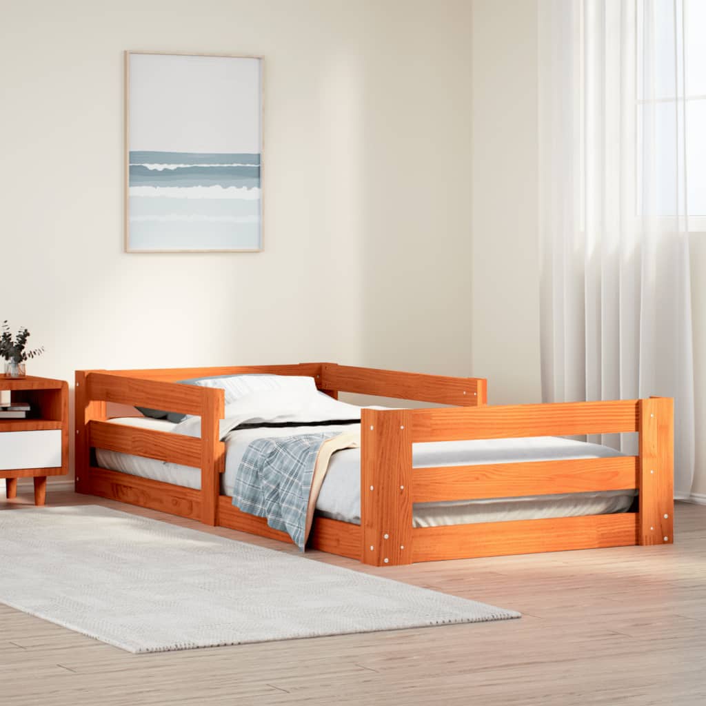 Bed Frame Without Mattress Solid Wood Pine