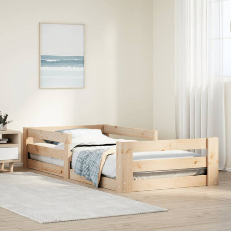 Bed Frame Without Mattress Solid Wood Pine