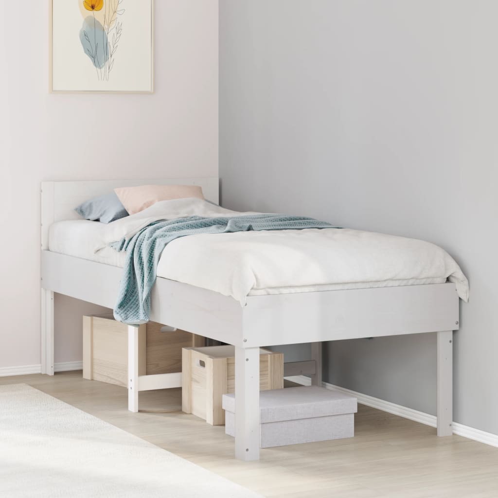 Bed Frame Without Mattress Single Solid Wood Pine
