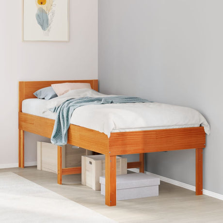 Bed Frame Without Mattress Single Solid Wood Pine