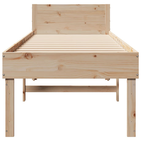 Bed Frame Without Mattress Single Solid Wood Pine