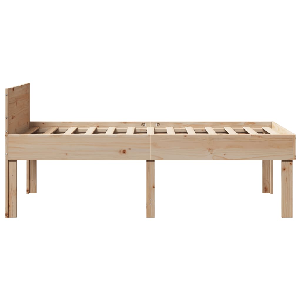 Bed Frame Without Mattress Single Solid Wood Pine