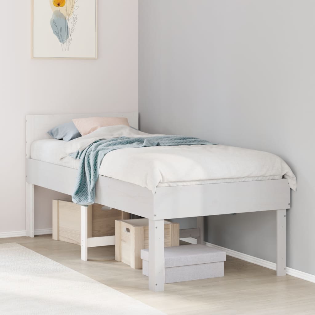 Bed Frame Without Mattress Single Solid Wood Pine