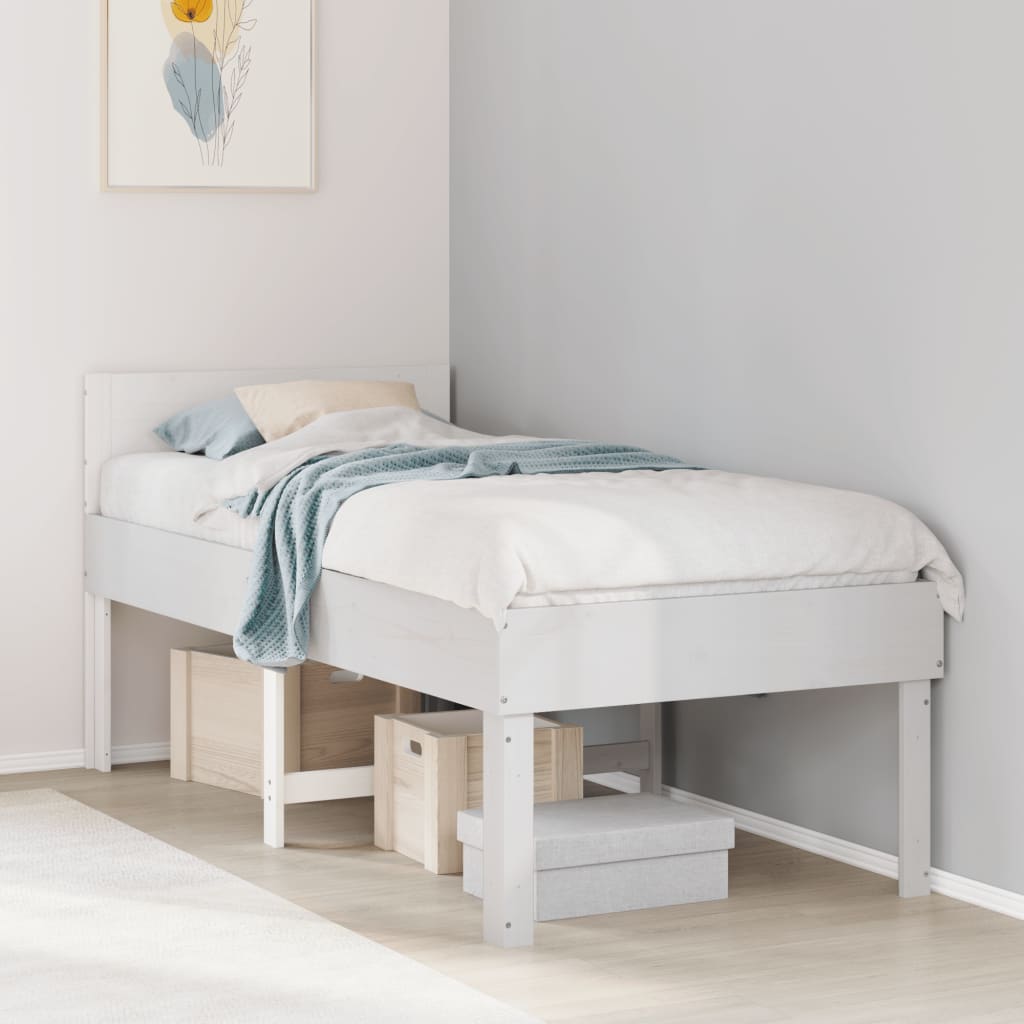 Bed Frame Without Mattress Single Solid Wood Pine