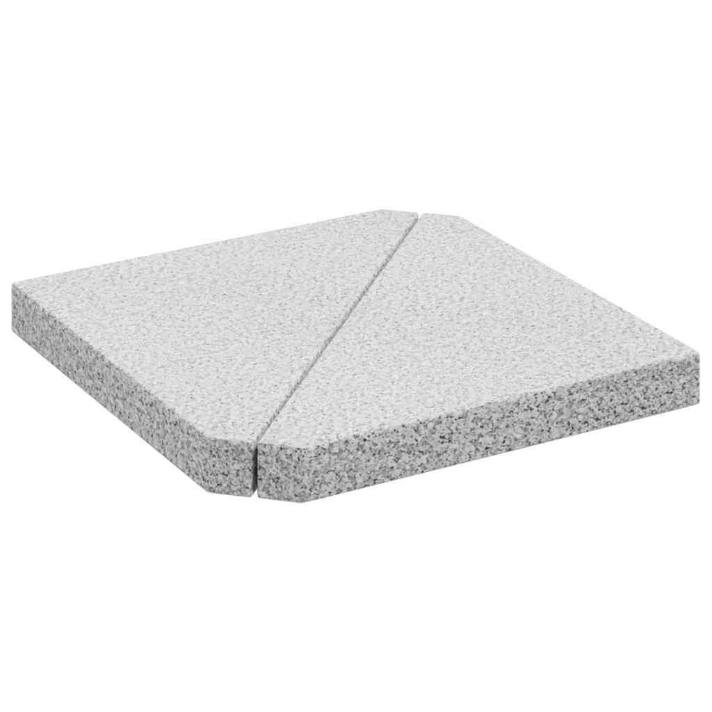 Umbrella Weight Plates 2 Pcs Granite Triangular 14 Kg