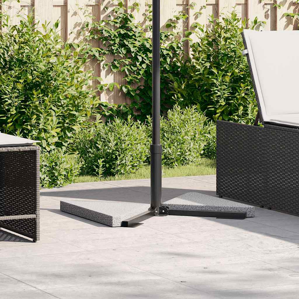 Umbrella Weight Plates 2 Pcs Granite Triangular 14 Kg