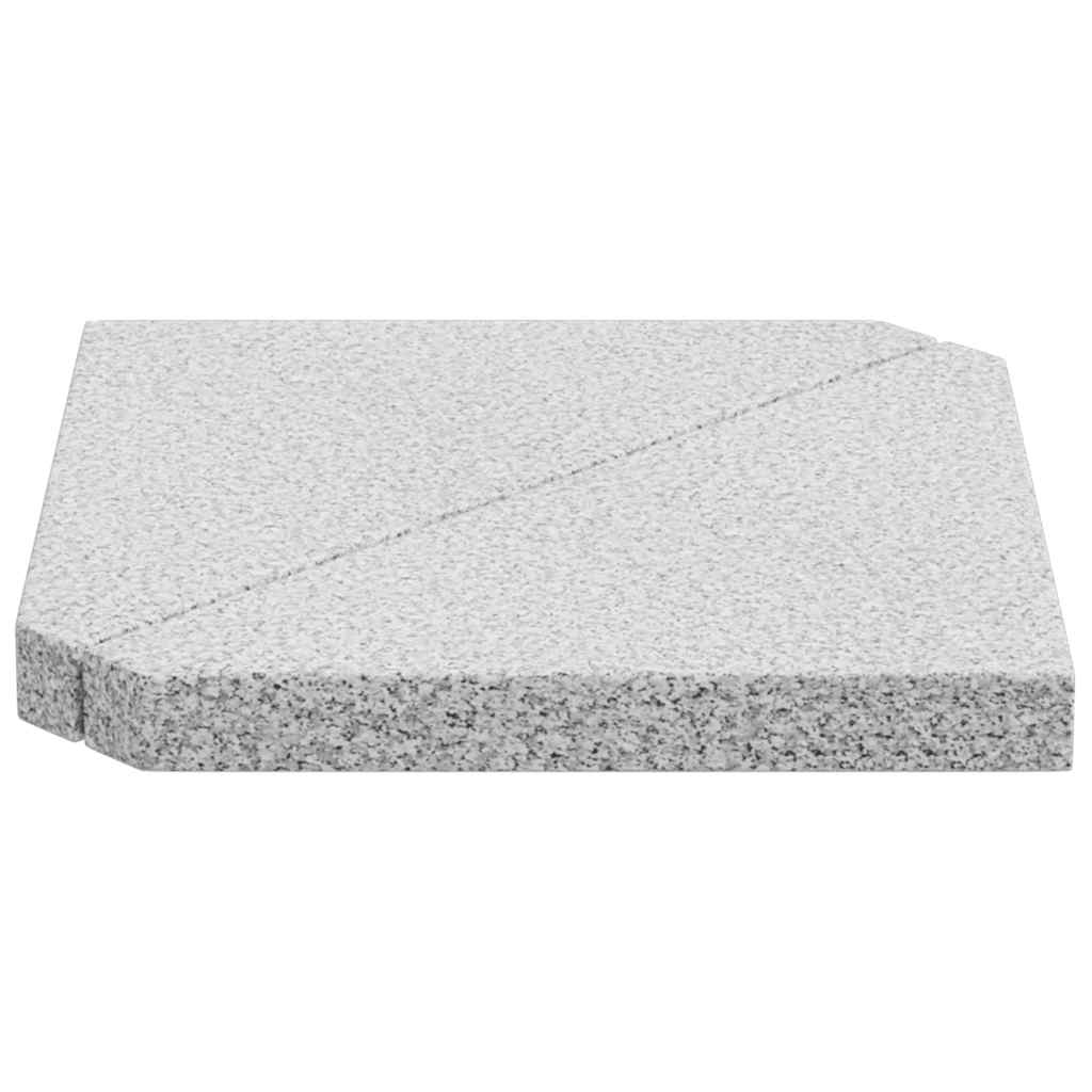Umbrella Weight Plates 2 Pcs Granite Triangular 14 Kg