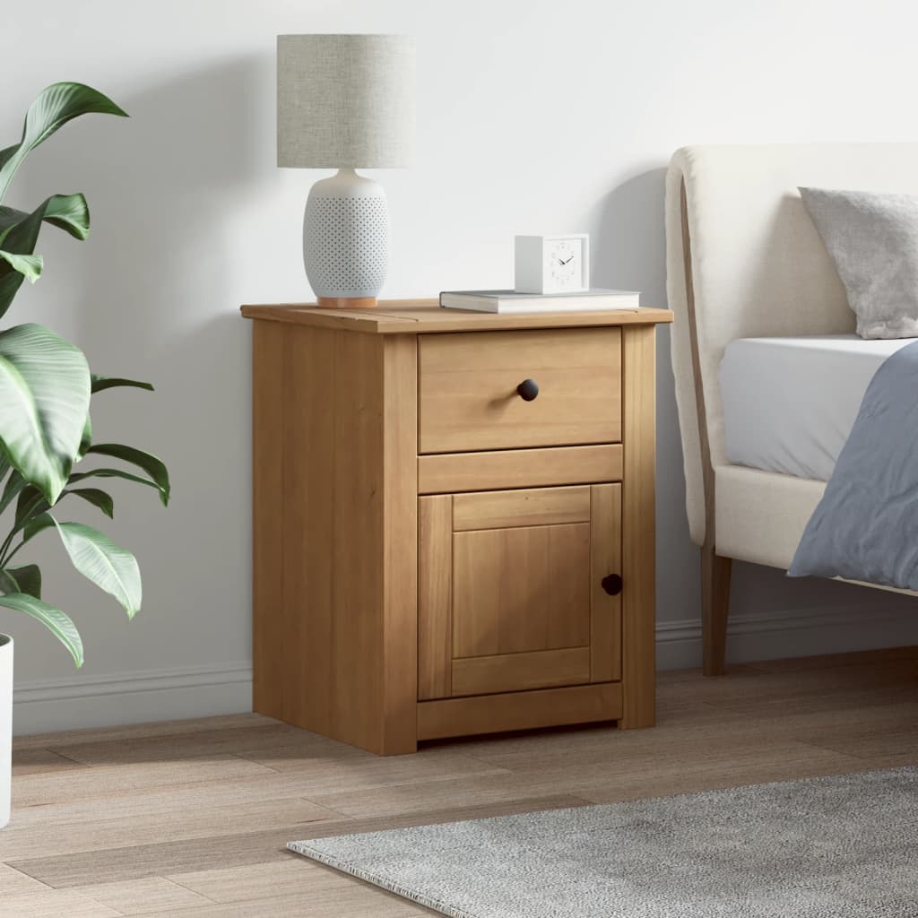 Bedside Cabinet Panama 46X40X57 Cm Solid Wood Pine