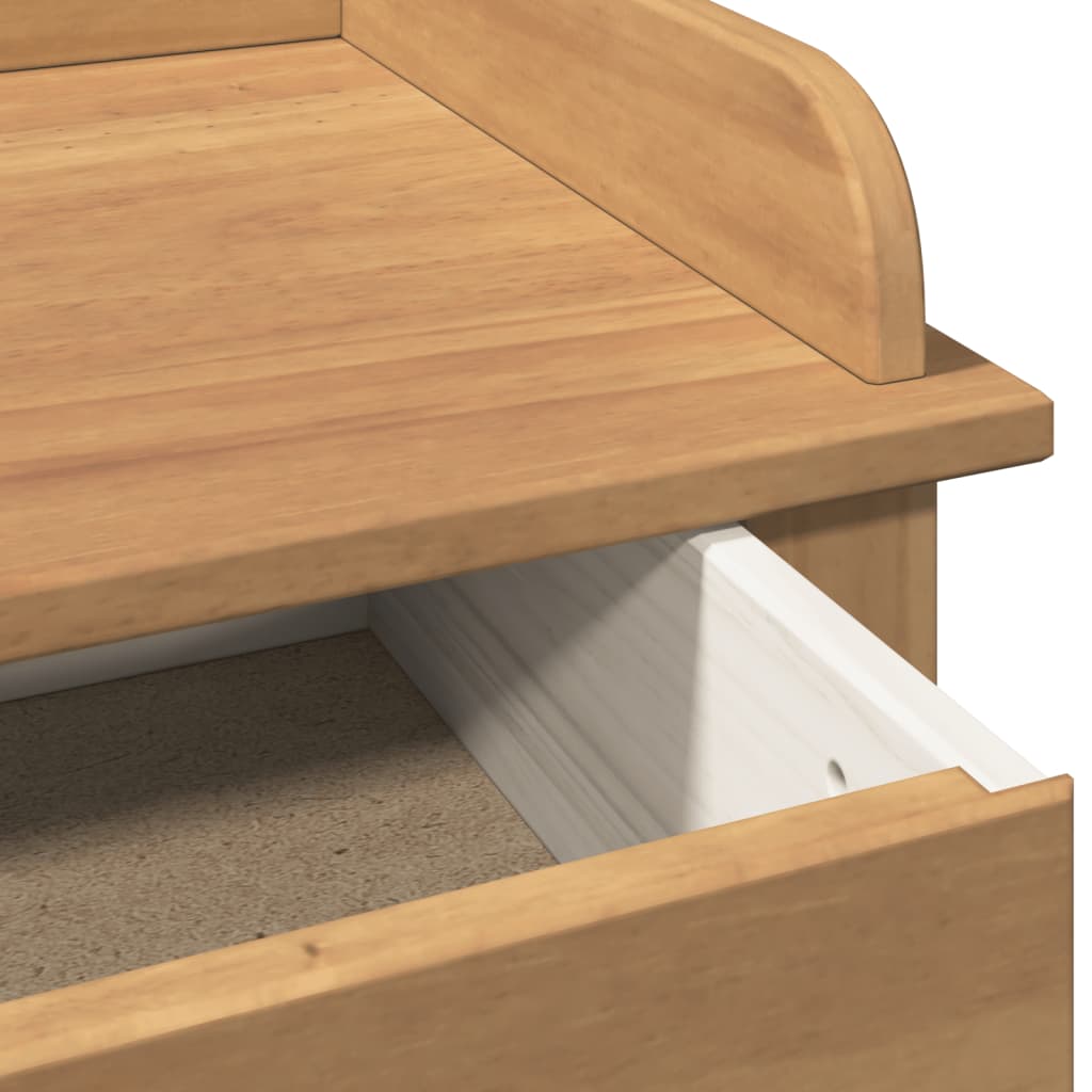 Wine Cabinet Panama 57X40X111.5 Cm Solid Wood Pine