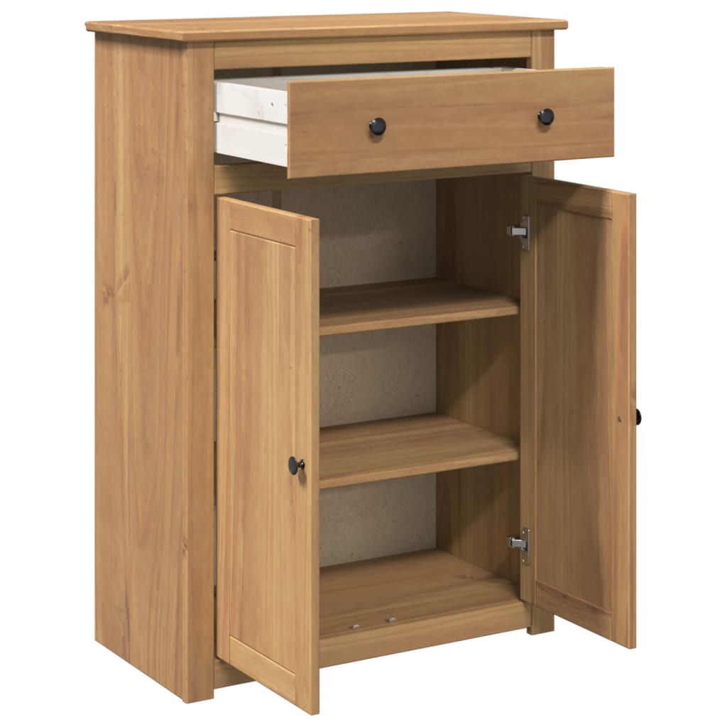 Shoe Cabinet Panama 80X40X114 Cm Solid Wood Pine