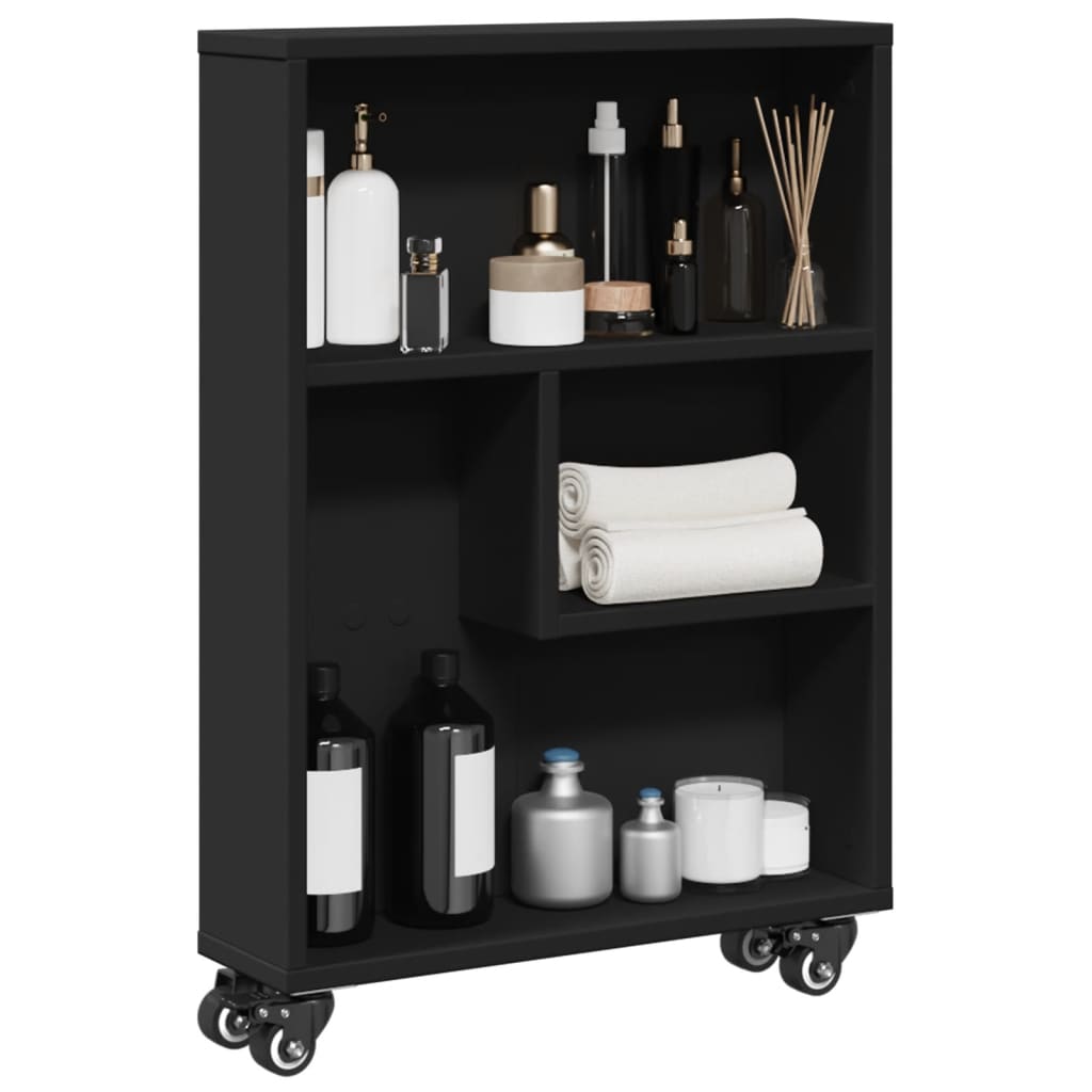 Narrow Storage Trolley 48X13X68 Cm Engineered Wood