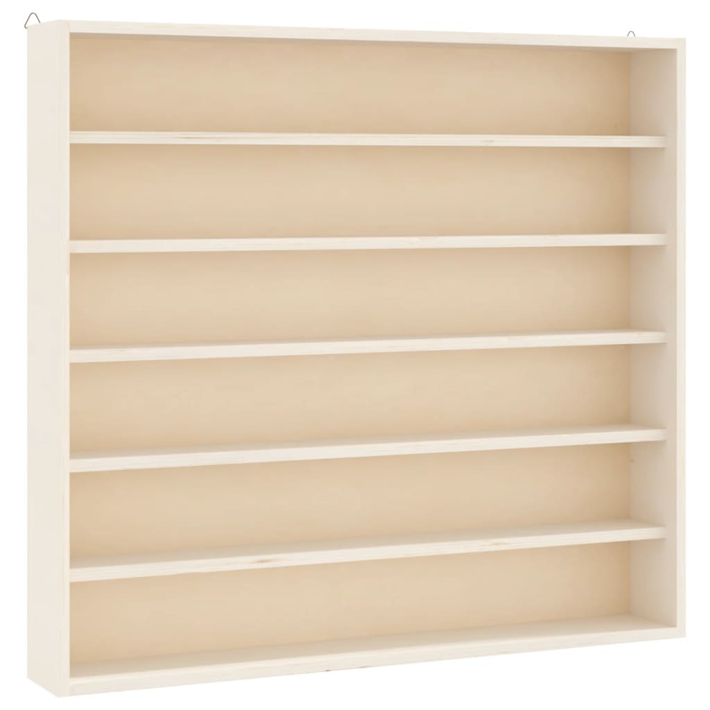 Wooden Collector's Display Case With 6 Shelves 60X8.5X55Cm