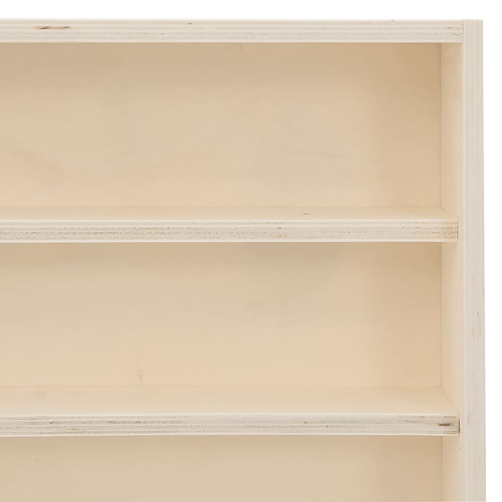 Wooden Collector's Display Case With 6 Shelves 60X8.5X55Cm