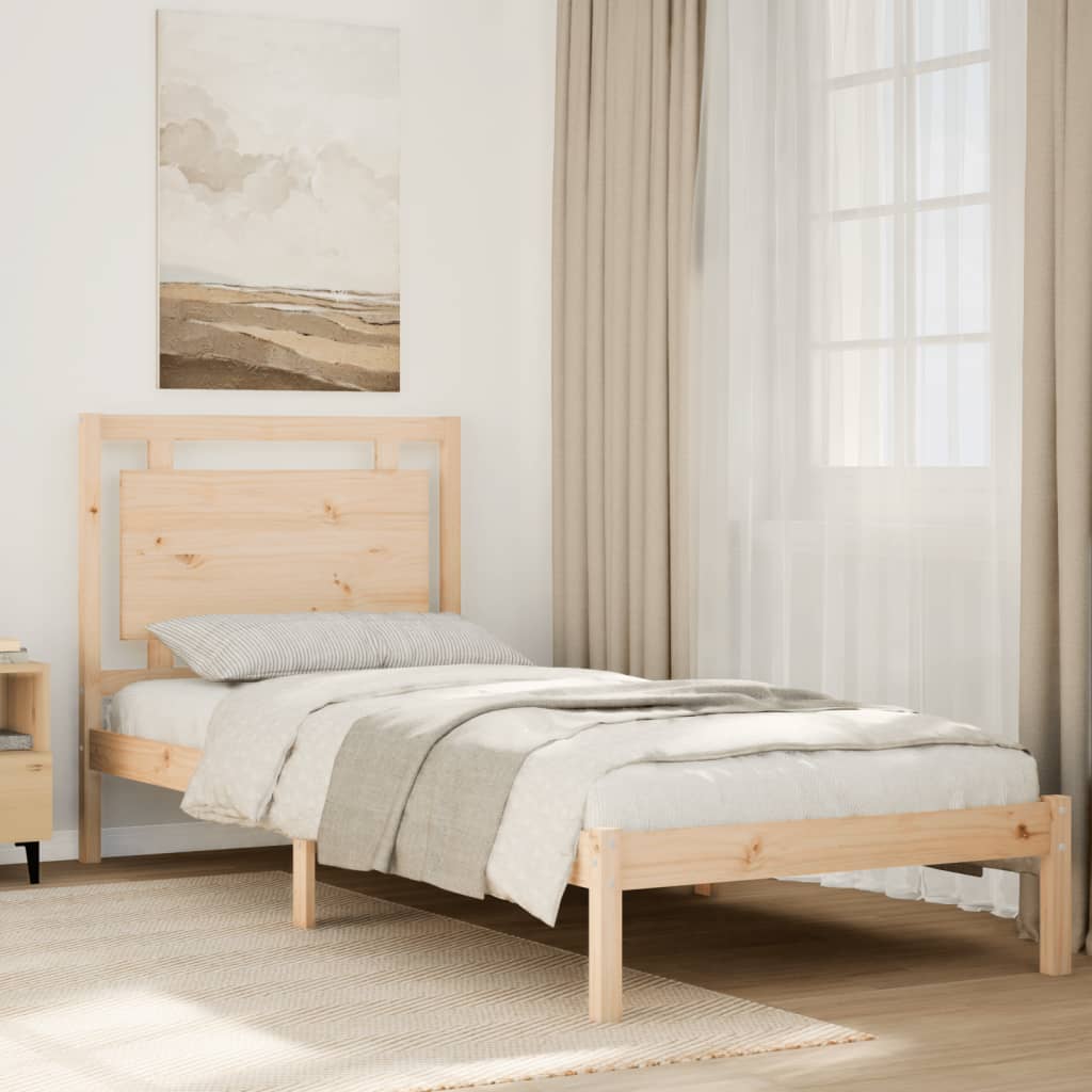 Bed Frame Without Mattress King Size Solid Wood